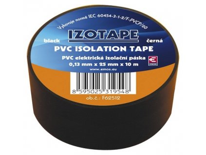 Izolační páska na kabely PVC 25/10 černá (2001251020)