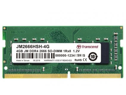 Transcend JetRam 4GB DDR4 SO-DIMM 2666MHz CL19 1Rx18 (JM2666HSH-4G)
