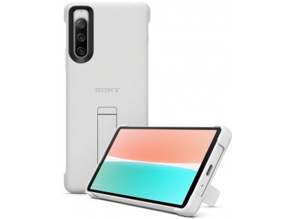 SONY Stand Cover pro Xperia 10 IV šedý (XQZCBCCH.ROW)