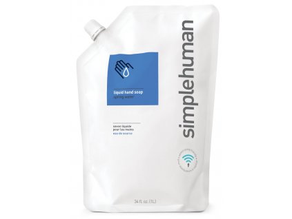 Simplehuman Hydratační tekuté mýdlo náhradní náplň s vůní spring water, 1 l (CT1021)