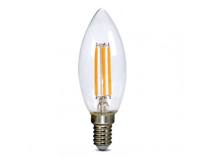 Solight LED žárovka retro, svíčka 4W, E14, 3000K, 360°, 440lm (WZ401A-1)
