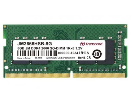 Transcend JetRam 8GB DDR4 SO-DIMM 2666MHz CL19 (JM2666HSB-8G)