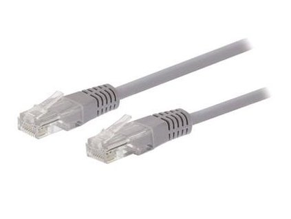 C-TECH kabel patchcord Cat5e, UTP, šedý, 0.25m (CB-PP5-025)