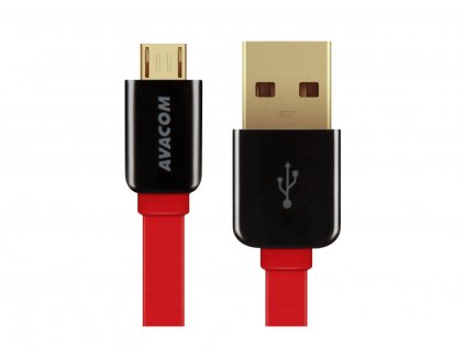 AVACOM MIC-40R kabel USB - Micro USB, 40cm, červená (DCUS-MIC-40R)