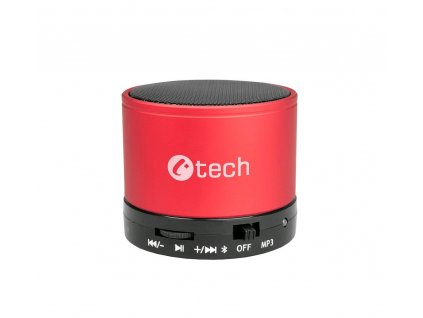 C-TECH SPK-04R Bluetooth reproduktor, červený (SPK-04R)