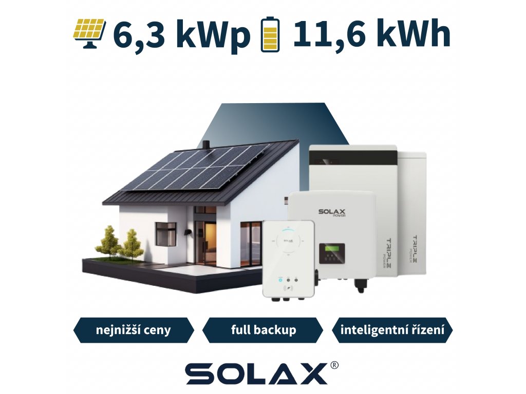 6.3 kWp fotovoltaická elektrárna ZVYHOD KRAJE, SOLAX