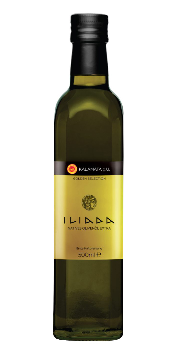 Iliada Kalamata Extra panenský olivový olej 0,5% 500ml – sklo - SHOP ...