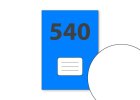 540 (A5, 40 listů, nelinkovaný)