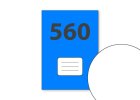 560 (A5, 60 listů, nelinkovaný)