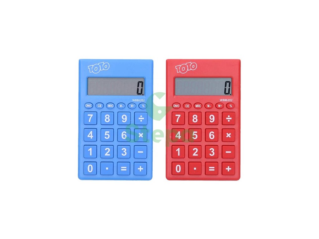 Kalkulačka W886202 barevná malá