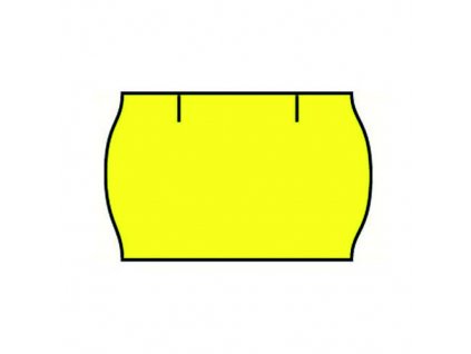 Etikety CONTACT-25x16 S žluté oblé        40ks/K