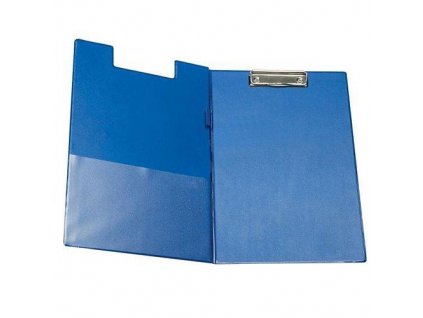Podložka psací A4 2002 s klipem a kapsou na šířku - modrá