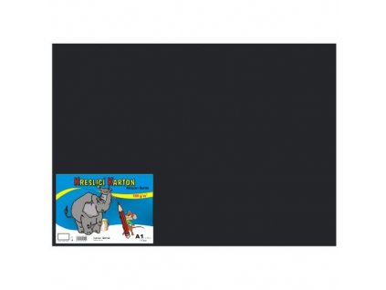 Kreslicí karton barevný A1/10/180g - černý