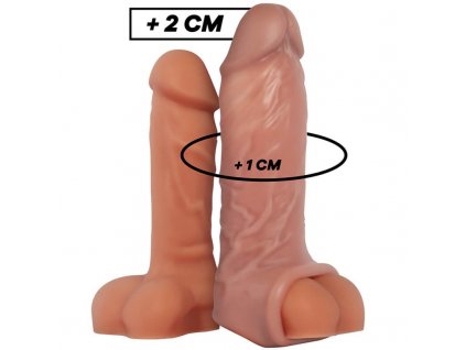 Univerzální návlek na penis pro přidání obvodu a délky