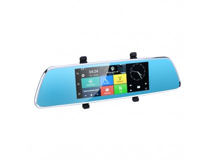 Full HD Rearview Mirror Car DVR 7 Inch Android 50 GPS Dual Camera 3G Quad Core CPU Google Play G Sensor Built In Mic plusbuyer 3