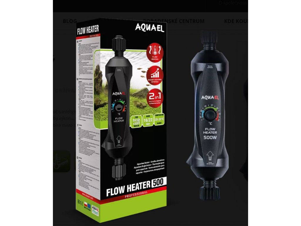 Aquael Flow Heater  - průtokový ohřívač