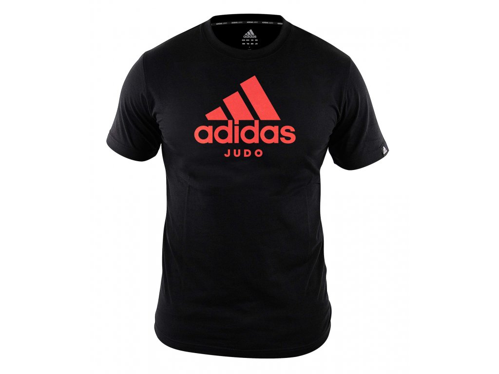 adiCTJ adidas t shirt community line judo black red 1