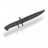 Gumový černý tréninkový nůž 30cm
