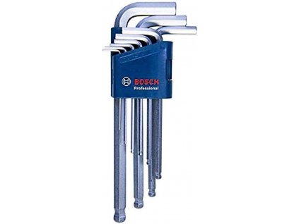 Bosch PROFESSIONAL sada šestihranných klíčů HEX 9dílná úhlový klíč (1,5–10,0 mm), modrá HAN8993
