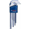 Bosch PROFESSIONAL sada šestihranných klíčů HEX 9dílná úhlový klíč (1,5–10,0 mm), modrá HAN8993