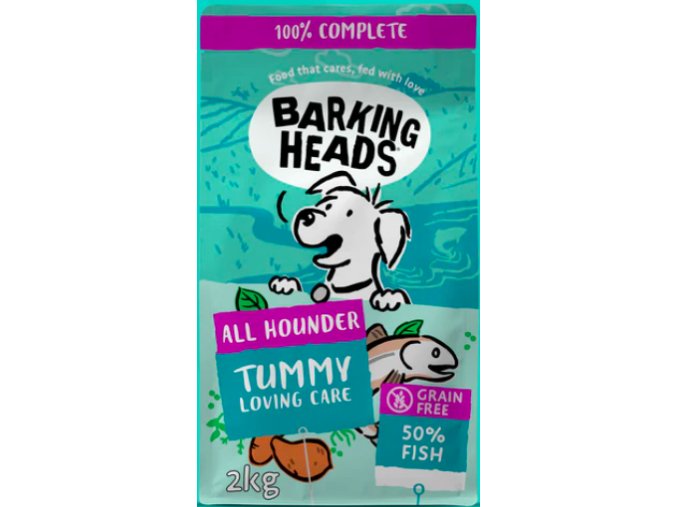 BARKING HEADS All Hounder Tummy Lovin' Care Fish 12kg aaagranule
