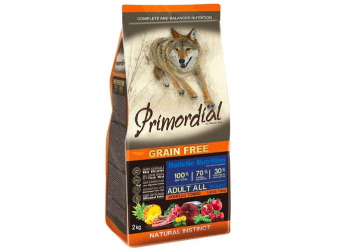 Primordial Grain Free Adult Tuna and Lamb 12 kg