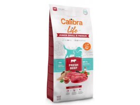 Calibra Dog Life Junior Small&Medium Fresh Beef 12kg aaagranule
