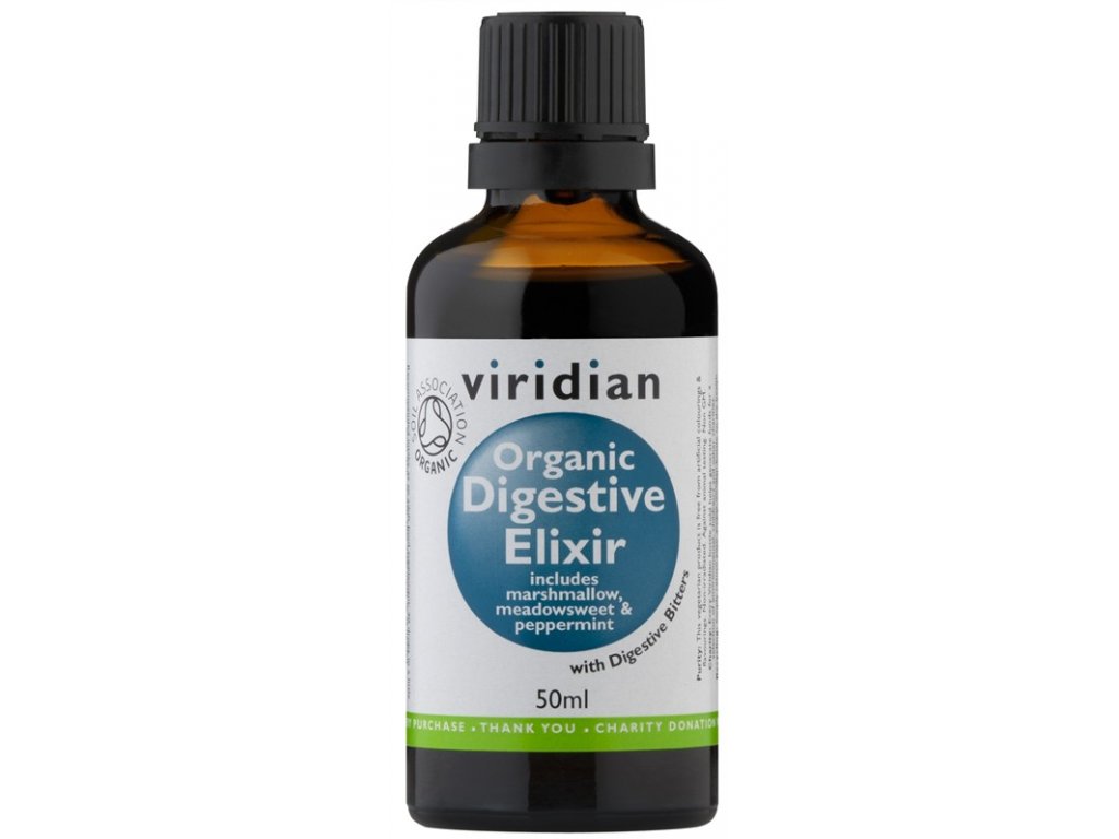 Viridian Digestive Elixir 50 ml Organic (Elixír pro zažívání)