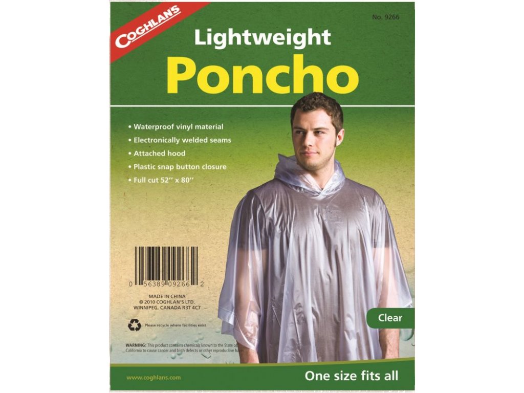 Coghlan´s pončo transparentní Lightweight Poncho