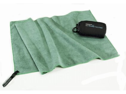 Cocoon cestovní ručník Microfiber Terry Towel Light S bamboo green