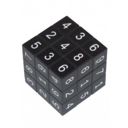 Kocka Sudoku, čierna