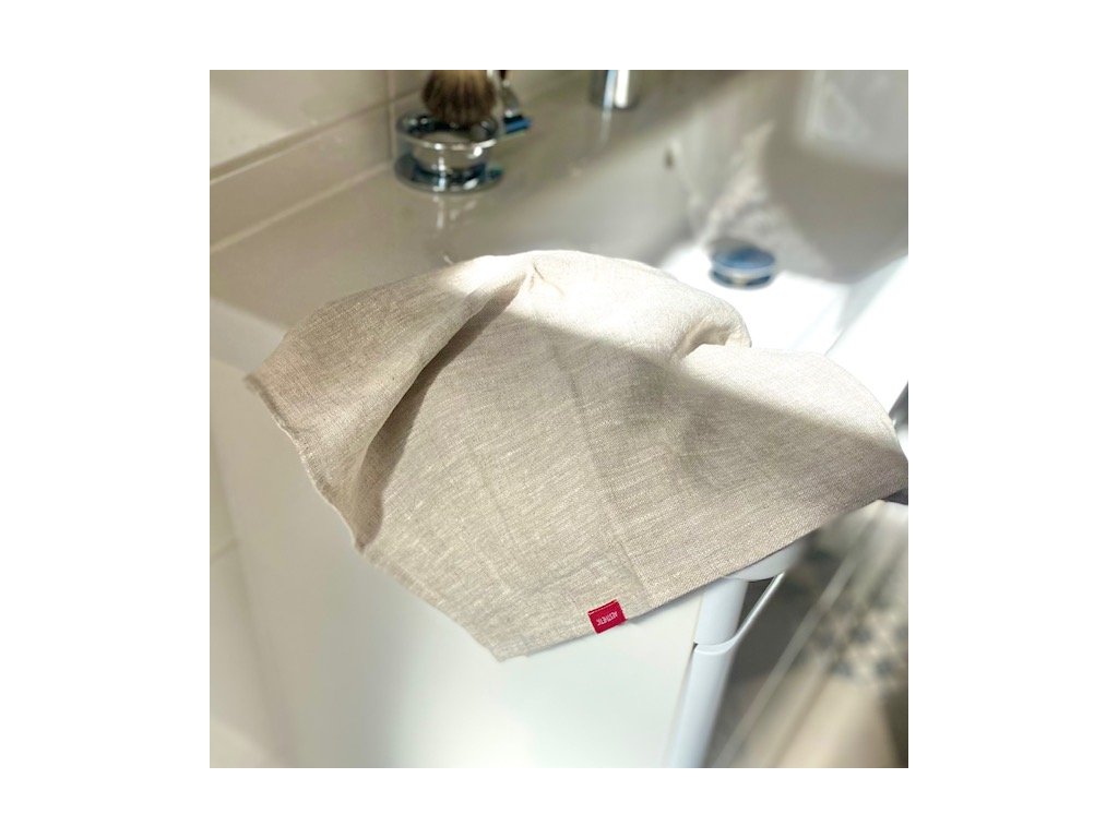 Lněný ručník / osuška - Oatmeal