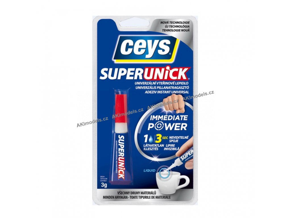 Vteřinové lepidlo CEYS Superunick Immediate Power 3g