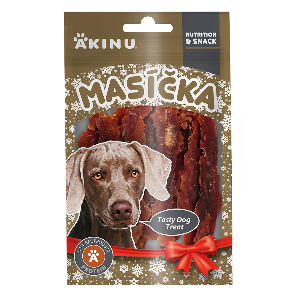 Akinu Masíčka kachní prsíčka pro psy 75g Obrázek