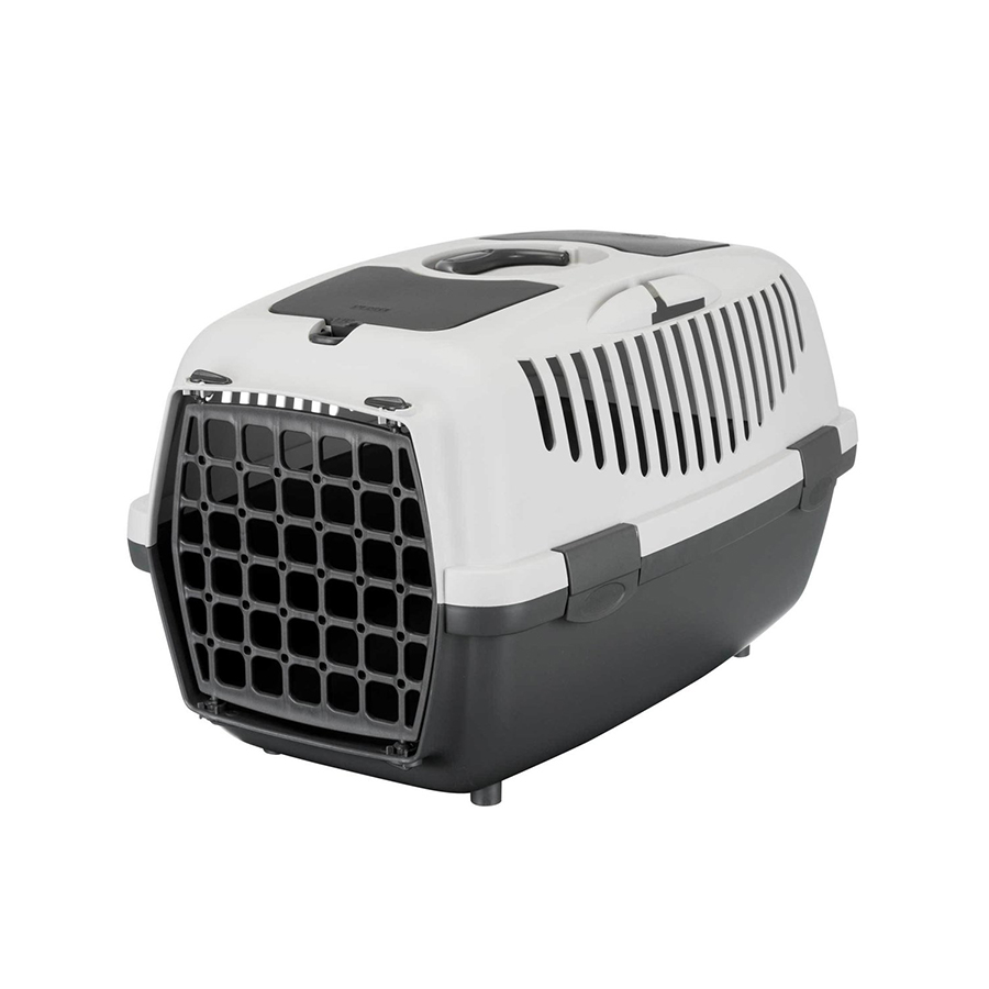 Trixie Transportní box CAPRI II, XS-S: 37x34x55cm max.do 8kg - světle šedá/tmavě šedá Obrázek