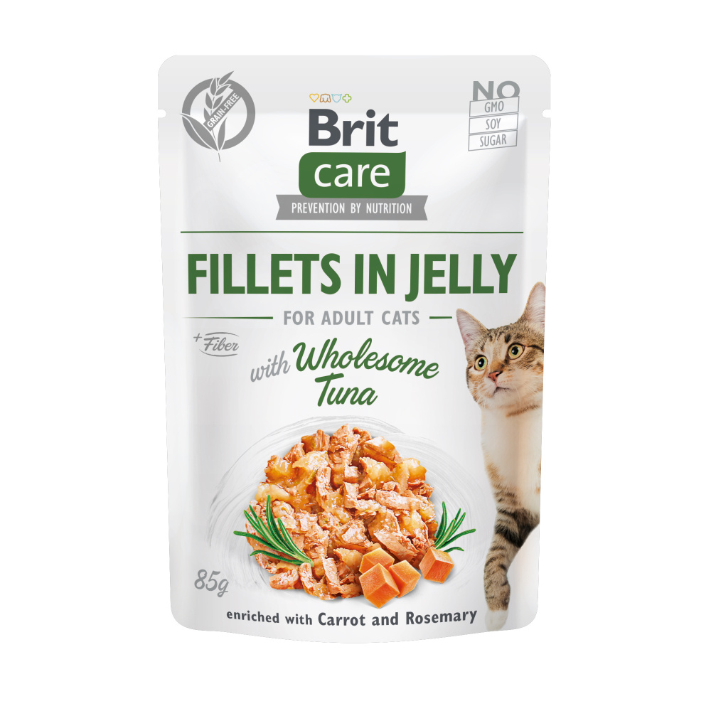 Brit Care Cat Fillets in Jelly with Wholesome Tuna 85g Obrázek