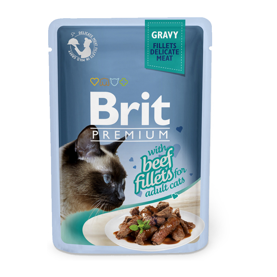 Brit Premium Cat D Fillets in Gravy With Beef 85g + Množstevní sleva Obrázek