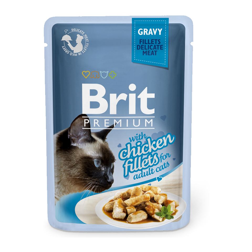 Brit Premium Cat D Fillets in Gravy With Chicken 85g + Množstevní sleva Obrázek