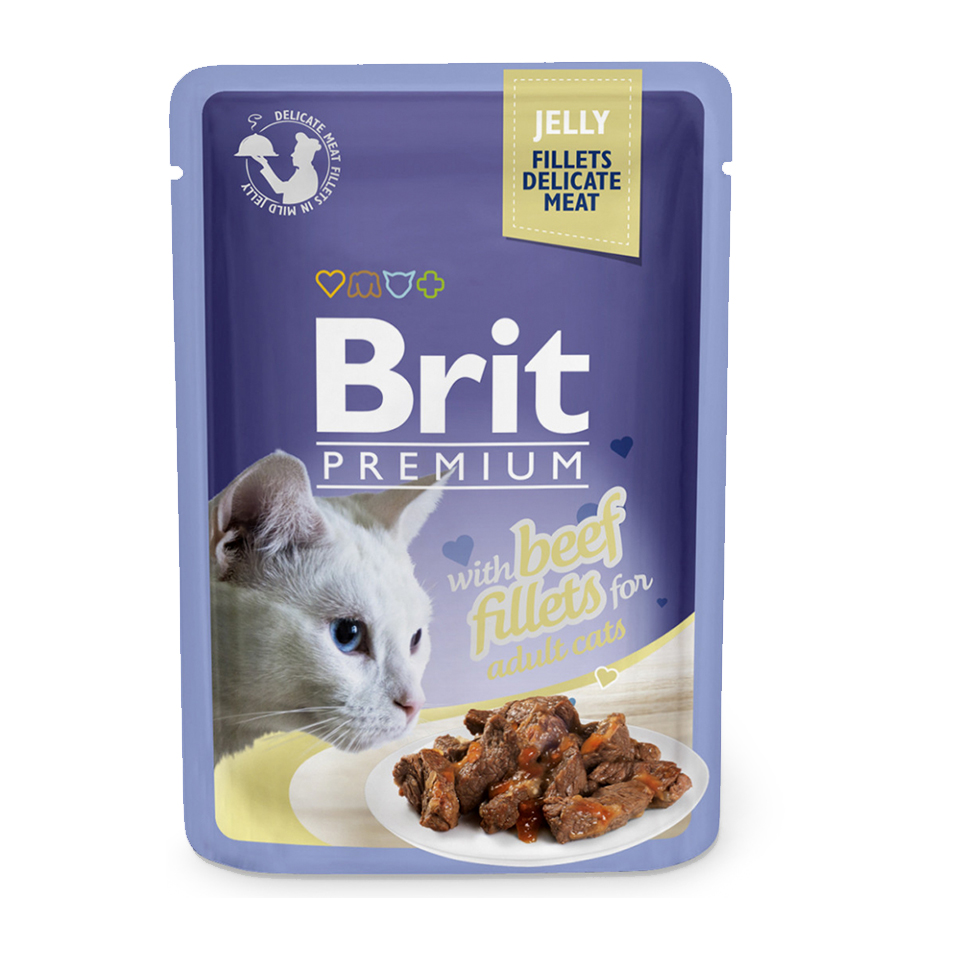 Brit Premium Cat D Fillets in Jelly with Beef 85g + Množstevní sleva Obrázek