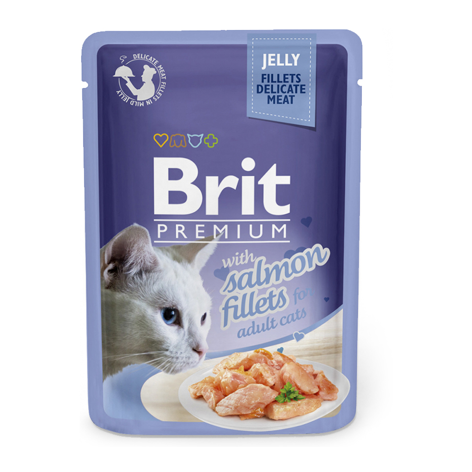 Brit Premium Cat D Fillets in Jelly with Salmon 85g + Množstevní sleva Obrázek