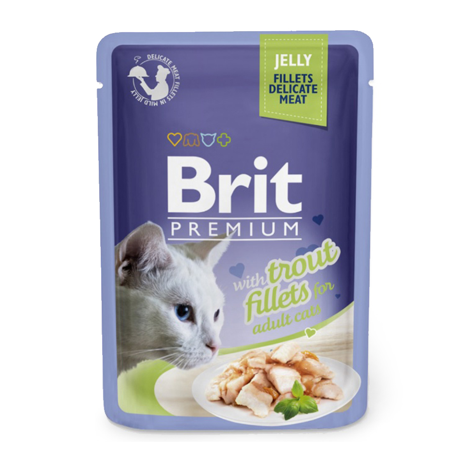 Brit Premium Cat D Fillets in Jelly with Trout 85g + Množstevní sleva Obrázek