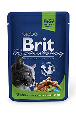 Brit Premium Cat kapsa Chicken Slices for Steril 100g + Množstevní sleva Obrázek