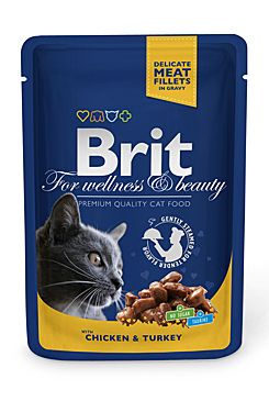 Brit Premium Cat kapsa with Chicken & Turkey 100g + Množstevní sleva Obrázek