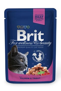 Brit Premium Cat kapsa with Salmon & Trout 100g + Množstevní sleva Obrázek