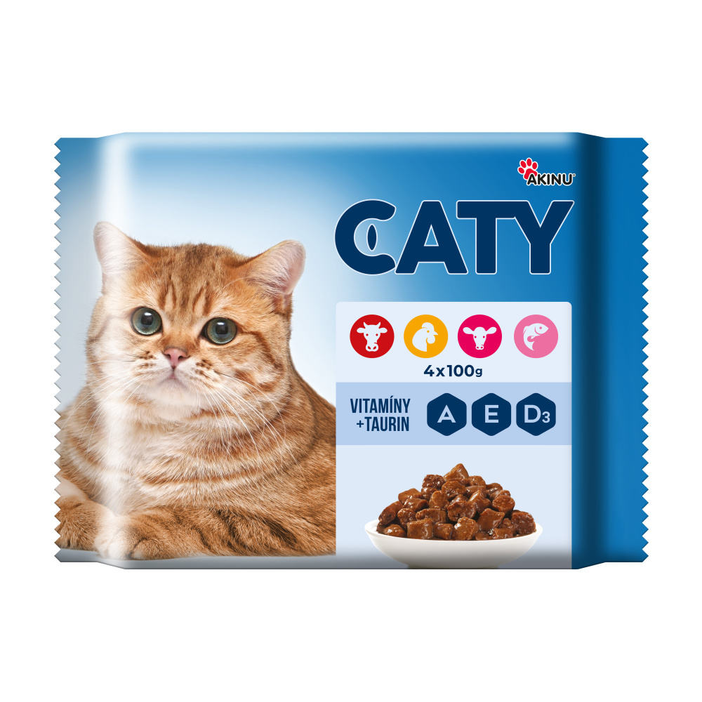 Caty kapsičky pro kočky 4x100g MIX Obrázek