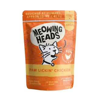 MEOWING HEADS Paw Lickin’ Chicken 100g Obrázek