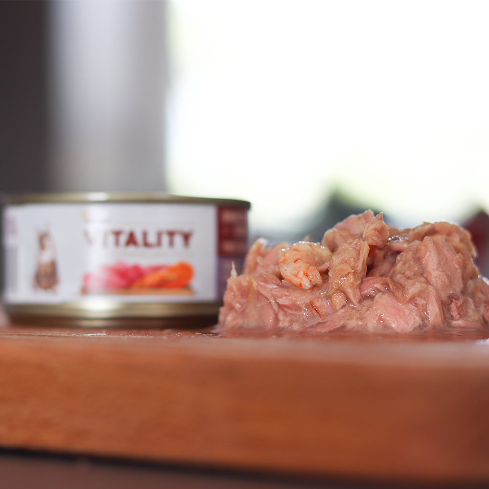 Akinu VITALITY tuňák s krevetami pro kočky 70 g Obrázek
