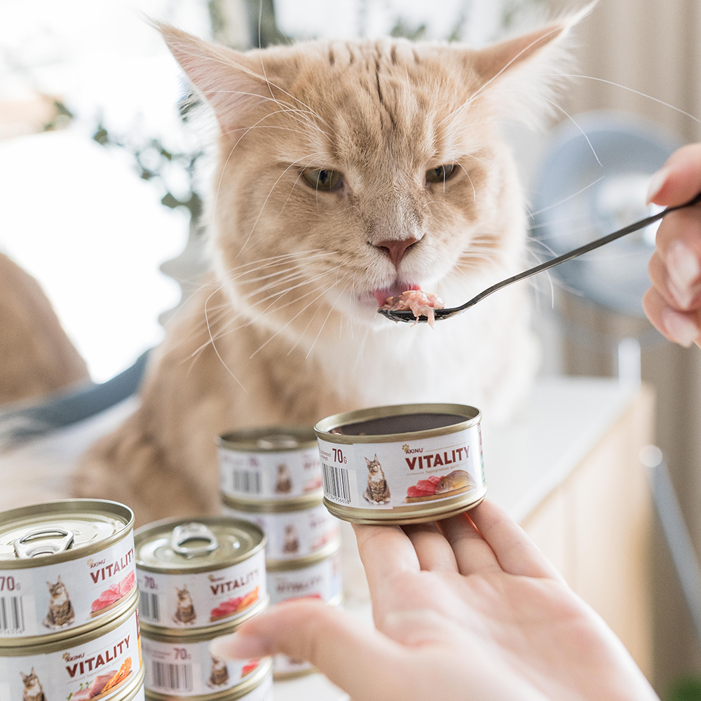 Akinu VITALITY tuňák se síhem pro kočky 70 g Obrázek