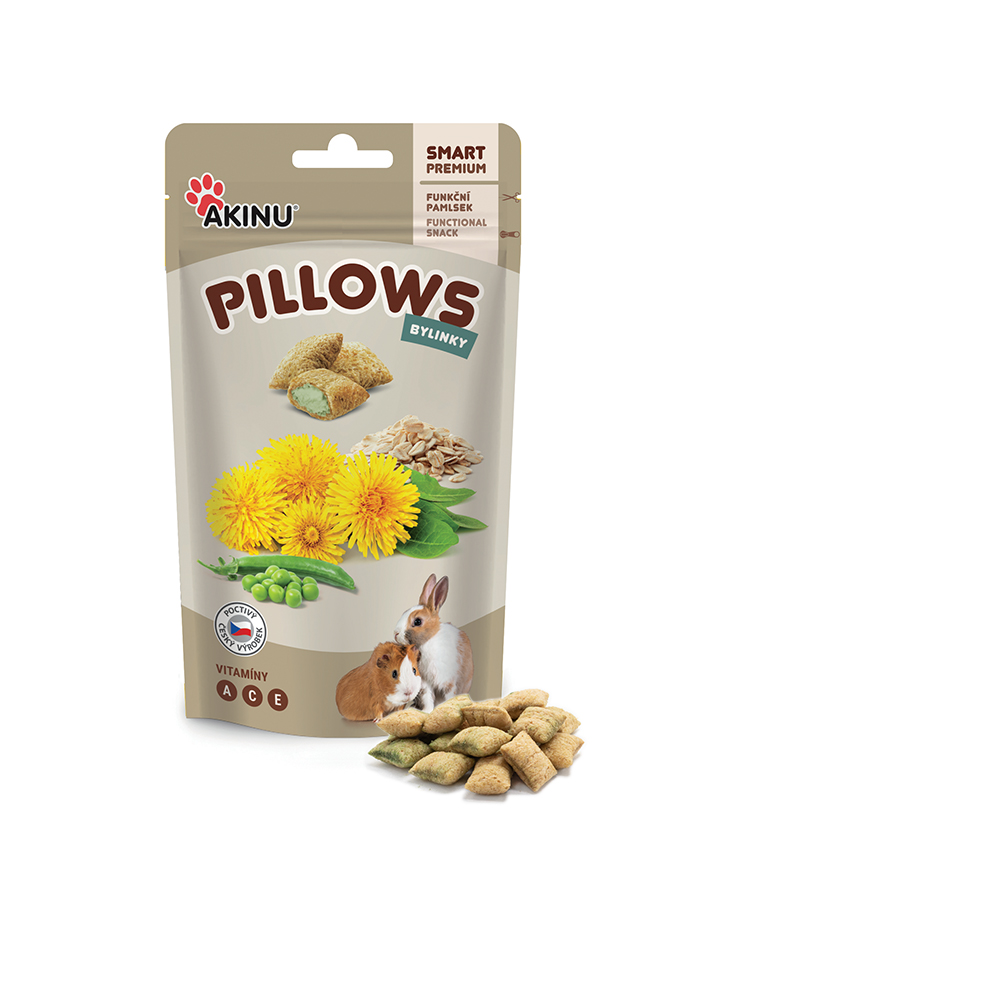 Akinu Pillows polštářky s bylinkami pro hlodavce 40g Obrázek
