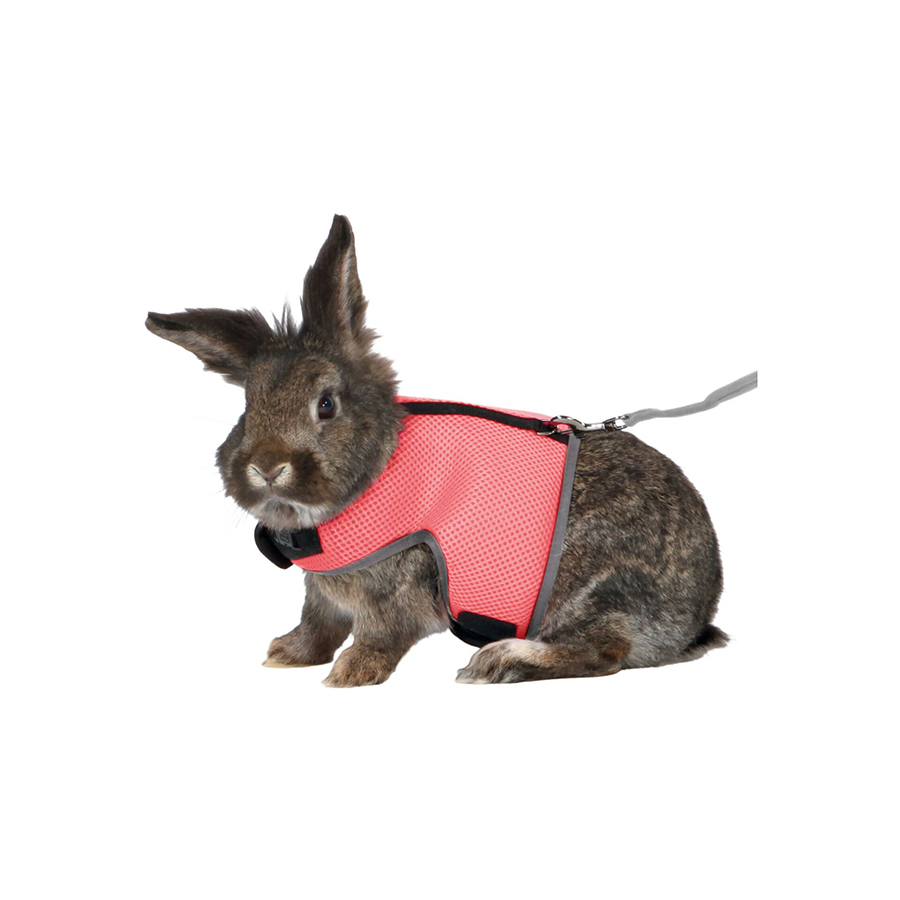 Trixie Postroj VESTA s vodítkem pro velkého králíka 25-40cm/1,20m Obrázek